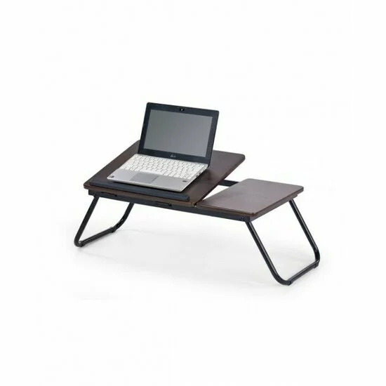 Masă laptop B19 60x34x23 cm, finisaj nuc închis, design compact picture - 3