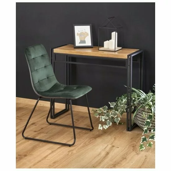 Consolă Bolivar Kn1, neagră 90x35x76 cm cu design modern picture - 3