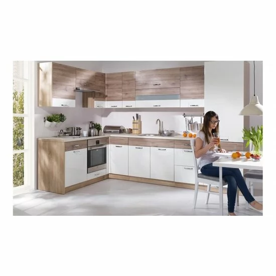 Bucătărie Econo C modulară cu fronturi MDF și PAL, blat termorezistent inclus, 2,60 m picture - 4