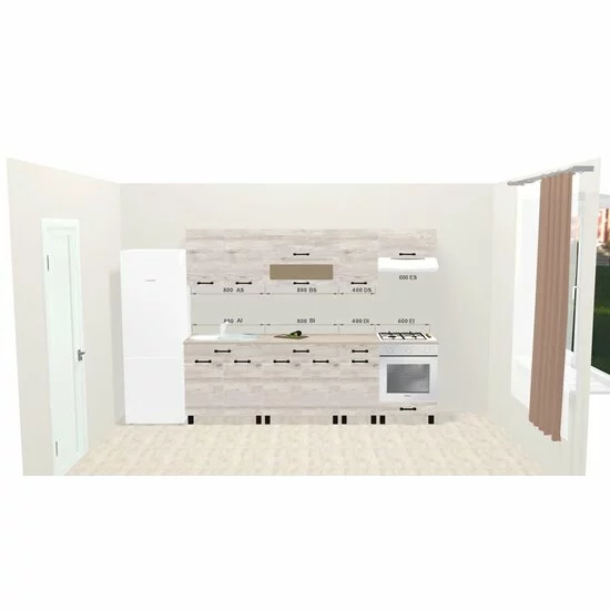 Bucătărie Iris -alb samoa - 280 cm, set modular, PAL melaminat picture - 5