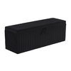 Banca cu lada de depozitare Calipso Negru 140x43x50 cm picture - 1