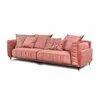 Canapea Bellissa, Fixă Cu Perne Din Silicon, Design Glamour, 224x109x104 cm, Culoare La Alegere picture - 2