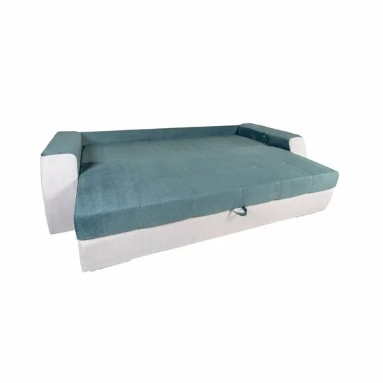 Canapea extensibilă Lara, cusături ornamentale, brate detașabile, suprafață dormit 140x192 cm, 240 cm, gri picture - 2