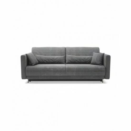 Canapea extensibilă Rico, design modern curbat, tapițerie boucle, 224x114x91 cm, diverse culori picture - 3