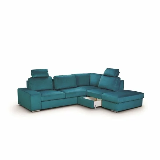 Colțar extensibil Brazilia,culoare personalizabila - 286x242 cm, tetiere rabatabile și brațe reglabile, cadru lemn și poliuretan picture - 15