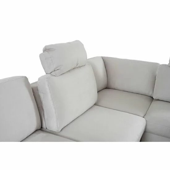 Colțar extensibil Brazilia,culoare personalizabila - 286x242 cm, tetiere rabatabile și brațe reglabile, cadru lemn și poliuretan picture - 17