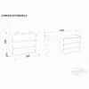 Comoda Extensibila Sonoma inchis 98x43x78 cm picture - 2