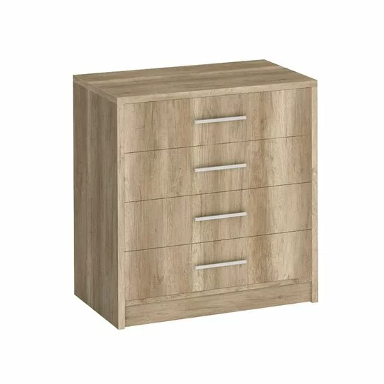 Comodă Genewa 1, design rustic Dab Canyon, PAL melaminat, 80x45x83 cm, stejar picture - 5
