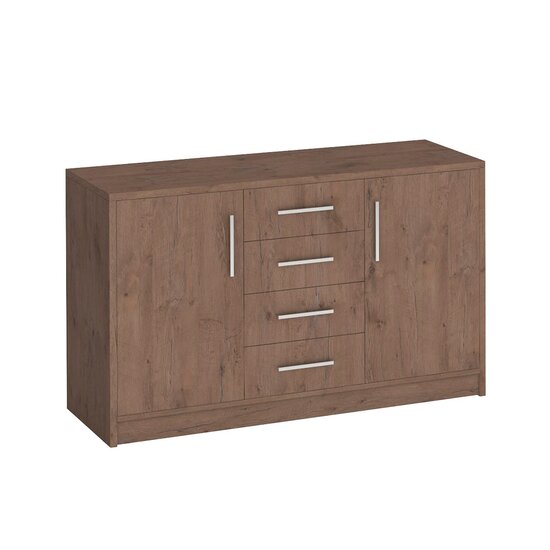 Comoda Genewa 2 140x45x83 cm stejar picture - 7