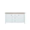 Comoda Kalio KOM2D3S 163x41.5x91 cm Alb lucios /Salcam auriu picture - 1