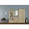 Cuier hol, Cu Spații Depozitare Și Oglindă, PAL, Design Modern, Alb picture - 1