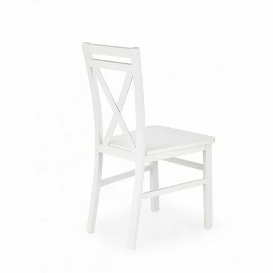 Scaun Dariusz 2, structură clasică, lemn masiv fag, 45x43x90 cm, alb picture - 2