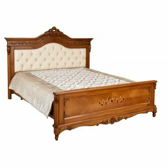 Set dormitor Paris, design clasic + finisaje premium, lemn masiv fag + MDF furniruit, dimensiuni variabile, nuc picture - 7