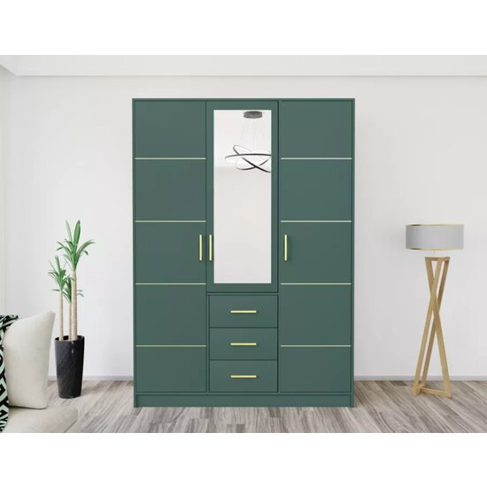 Dulap Bali 2 D3 147x58x200 cm Verde picture - 2