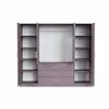 Dulap Bali 2D4 cu oglindă, bară haine, 4 sertare, PAL laminat, 196x58x200 cm, roz picture - 2