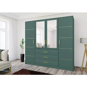 Dulap Bali 2 D4 196x58x200 cm Verde