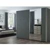 Dulap Bastia cu usi culisante si 12 rafturi din PAL, 2,50x0,61x2,15 m, grafit picture - 1