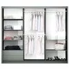 Dulap Bastia cu usi culisante si 12 rafturi din PAL, 2,50x0,61x2,15 m, alb picture - 2