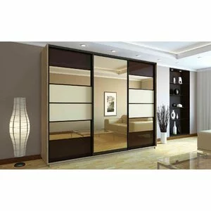 Dulap cu uși culisante, 2.70x2.20x0.60 m, finisaj Sonoma