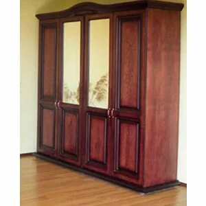 Dulap Elena cu 4 uși, design modern personalizabil, oglinzi și spații de depozitare