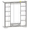 Dulap Kleo 4D1S 198x62x225 h cm Alb picture - 2