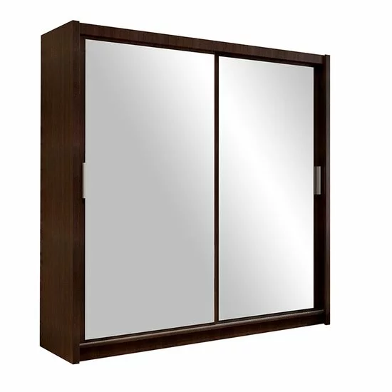 Dulap Paris dulap cu usi culisante din pal melaminat cu feronerie de calitate și compartimentare practică, 160x61x215 cm, alb picture - 4