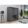 Dulap Porto 2 - 203x61x215 cm Grafit Cu Oglinda picture - 3