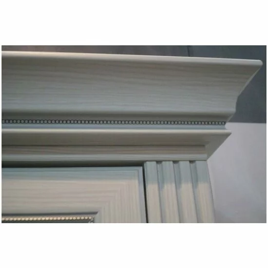 Dulap White 3D(2S), 3 uși, 2 sertare, MDF frezat și PAL melaminat, 176x63.5x221 cm, frasin alb și pin argintiu picture - 5