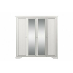 Dulap White 4 Usi 4D(2S) 226x63.5x221 cm Frasin alb/ Pin