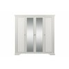 Dulap White 4 Usi 4D(2S) 226x63.5x221 cm Frasin alb/ Pin Argintiu picture - 1