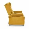 Fotoliu Agustin 2 culisant, tapițat catifea premium, funcție recliner, 75x92(160)x107 cm, galben picture - 3