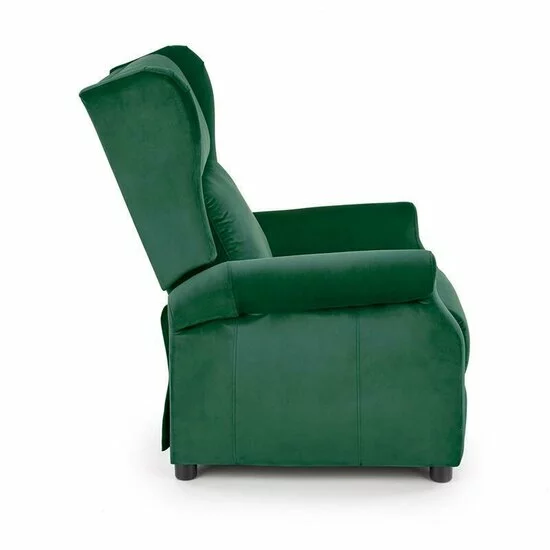 Fotoliu Agustin 2 culisant, tapițat catifea premium, funcție recliner, 75x92(160)x107 cm, verde picture - 4
