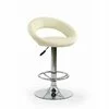 Scaun bar H15, design ergonomic, cadru metalic, 54x46x80-102 cm, bej picture - 3