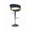 H45 Scaun Bar Culoare: Stejar Deschis / Negru picture - 2