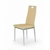 Scaun K202, tapițat premium și spătar curbat, material textil, 44x59x97 cm, bej picture - 1