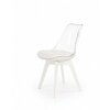 Scaun K245, design transparent modern, structură policarbonat, 48x53x83 cm, alb / transparent picture - 1