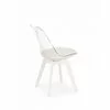 Scaun K245, design transparent modern, structură policarbonat, 48x53x83 cm, alb / transparent picture - 2