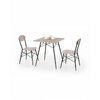 Set masă Kabir cu 2 scaune, design modern și compact, PAL melaminat, 110x70x75 cm, stejar picture - 1