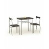 Lance Set Masă Cu 2 Scaune, Culoare: Wenge  82/50/75 cm picture - 2