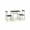 Set masă Lance cu 2 scaune, design compact și funcțional, PAL melaminat, 82x50x75 cm, wenge picture - 2