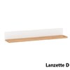 Living Lanzette, Set Mobilier Modern, PAL Melaminat, Alb cu Lemn Natur picture - 8