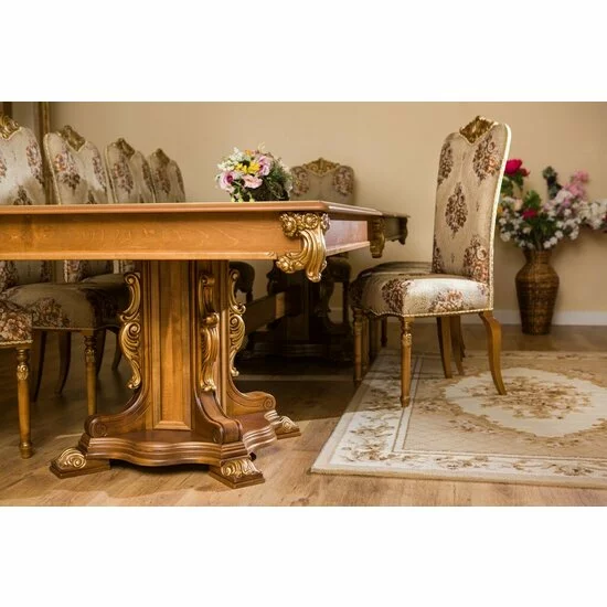 Masă Vicky, neextensibilă, lemn masiv fag + tei, 310x115x80 h cm, finisaj la alegere picture - 2