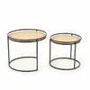 Set 2 măsuțe cafea Manado, design modern, MDF, 51x42 cm, natur picture - 3