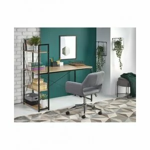 Birou Narvik B1, design compact, PAL melaminat, 120x64x120 cm, alb