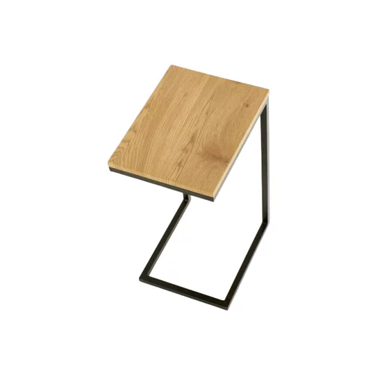 Măsuță cafea Nisa, design modern, PAL melaminat, 40x30x60 cm, stejar picture - 2