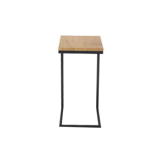 Măsuță cafea Nisa, design modern, PAL melaminat, 40x30x60 cm, stejar picture - 3