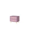 Noptiera Bali 2 cu sertare 54x41x48 cm Roz picture - 1