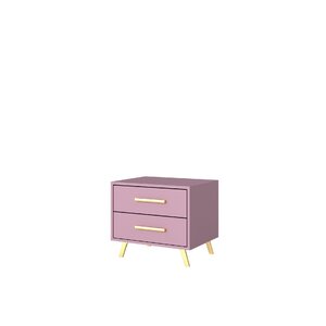 Noptiera Bali 2 cu sertare 54x41x48 cm Roz
