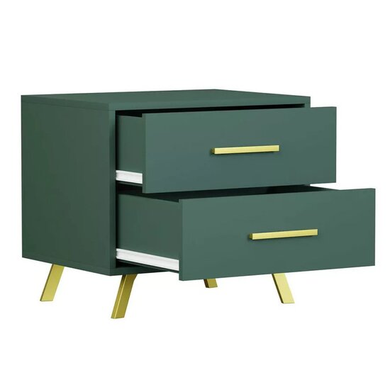 Noptiera Bali 2 cu sertare 54x41x48 cm Verde picture - 2