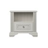 Noptiera White 1S Cu 1 sertar: 57,5x53x39 cm  Frasin alb/ Pin picture - 1